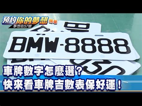 車號選牌吉凶|車牌數字吉凶指南：選出最旺你的好車牌號碼 